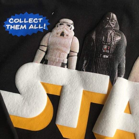 NEW Disney Parks Star Wars Spirit Jersey Vintage Action Figures - Size Small - Picture 3 of 15